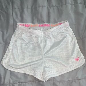 White Justice shorts